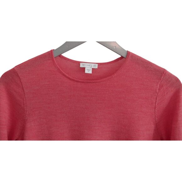 J. Jill merino wool sweater XS tunic coral pink Lightweight New - Picture 3 of 6